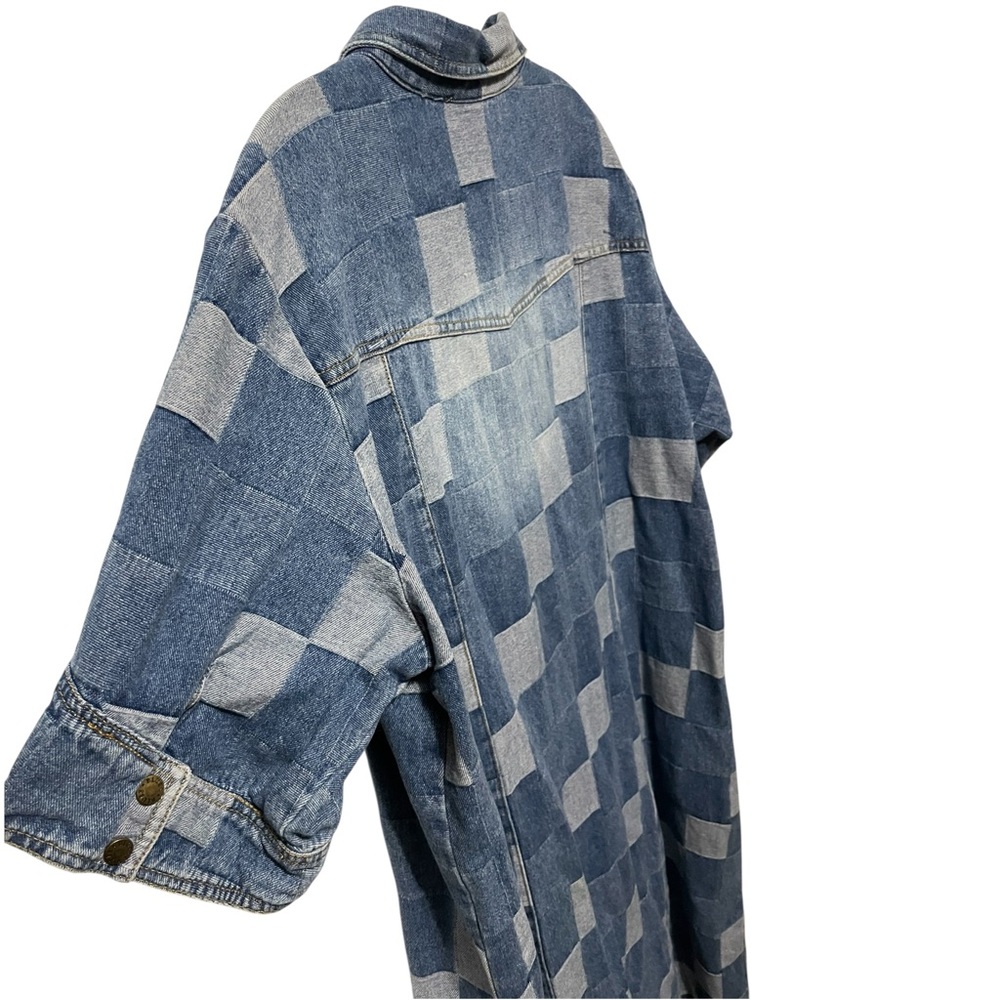 Vintage Carolina Blues Plus patchwork multi blue … - image 4